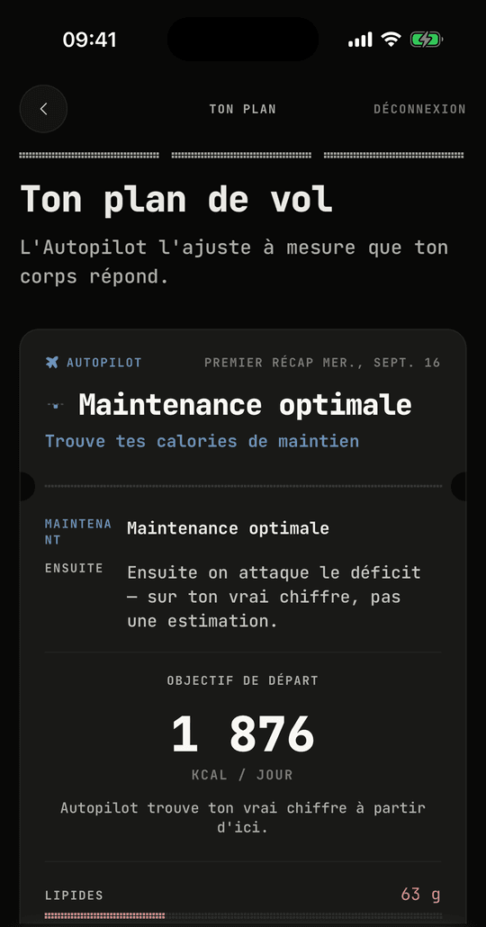 Le plan de vol : maintenant, ensuite, premier récap et objectif de départ